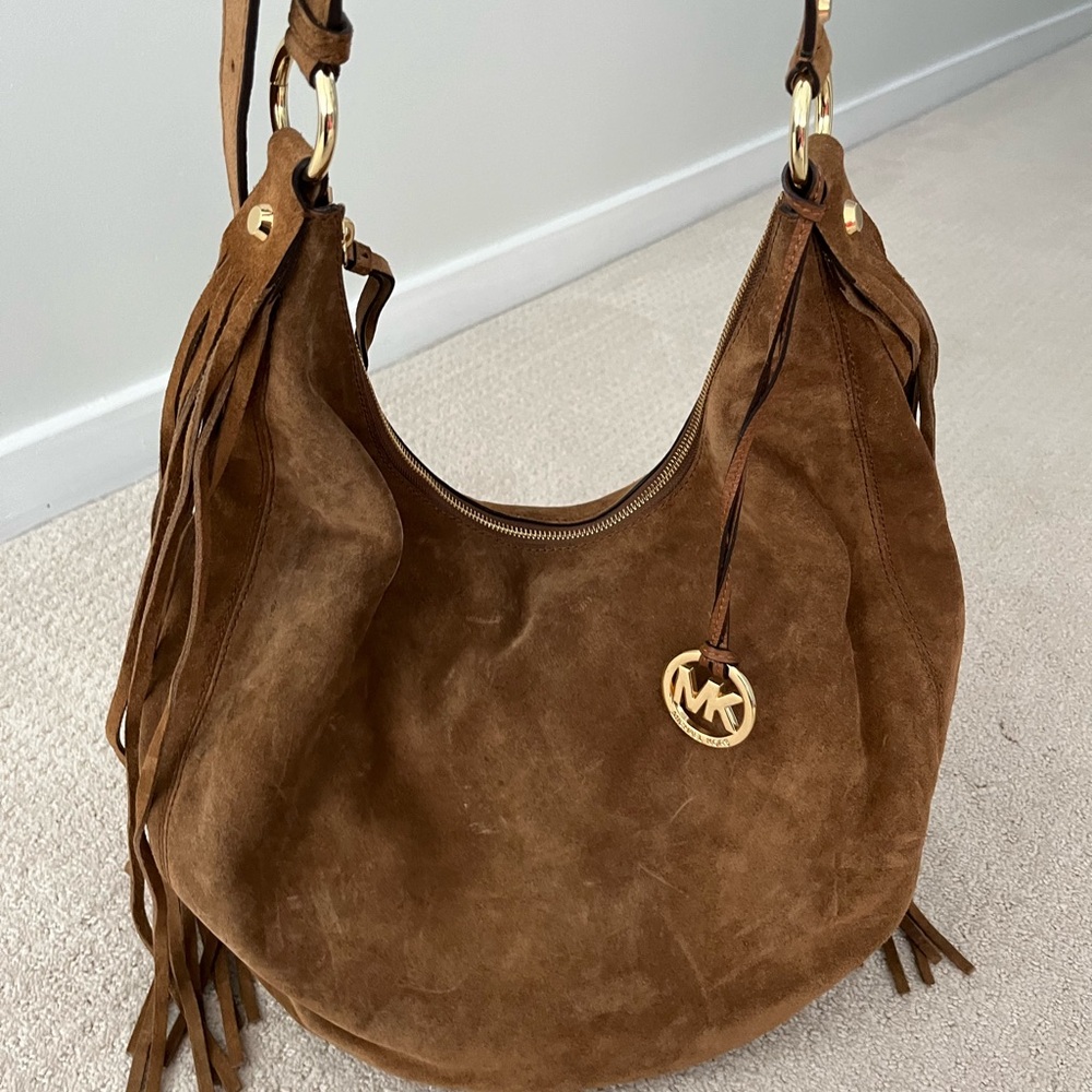 NWT Suede Michael Kors large bag with tassels